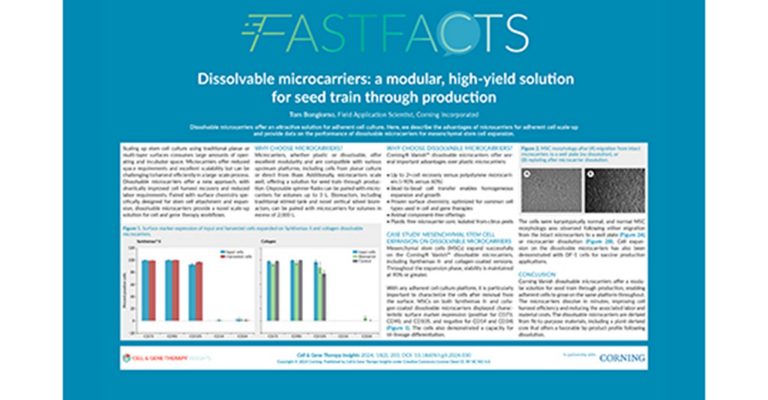 Dissolvable microcarriers: a modular, high-yield solution for seed train through production